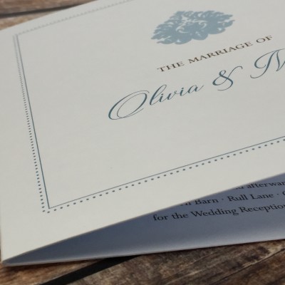 Cresta Wedding Invitation by Dilly & Dilly