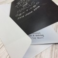 Chalkboard wedding invitations by Dilly & Dilly