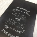 Chalkboard wedding invitations by Dilly & Dilly Chalkboard wedding invitations by Dilly & Dilly