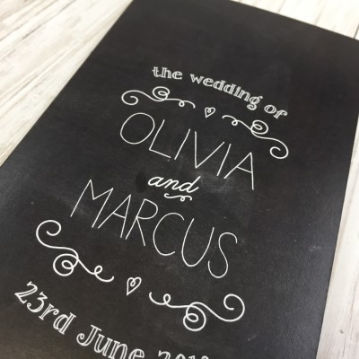 Chalkboard wedding invitations by Dilly & Dilly Chalkboard wedding invitations by Dilly & Dilly