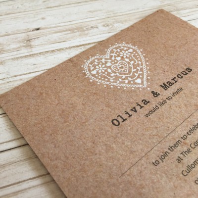 Nordic Heart Evening Invitations by Dilly & Dilly