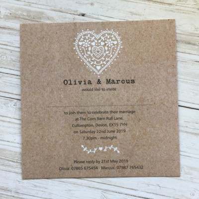 Nordic Heart Evening Invitations by Dilly & Dilly