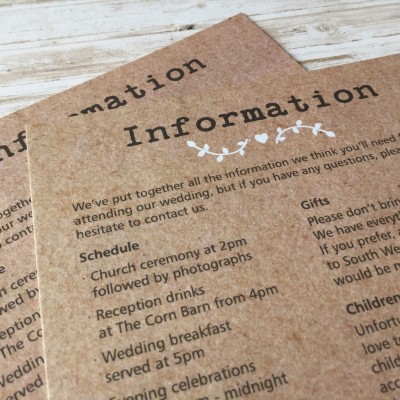 Nordic Heart Information Cards by Dilly & Dilly Nordic Heart Information Cards by Dilly & Dilly