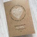 Nordic Heart Order of Service Covers by Dilly & Dilly