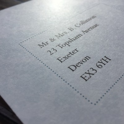 Cresta Wedding Reply Card by Dilly & Dilly