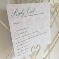 Cresta Wedding Reply Card by Dilly & Dilly