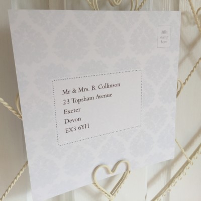 Cresta Wedding Reply Card by Dilly & Dilly