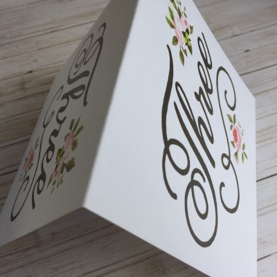 Evie Table Number Cards by Dilly & Dilly
