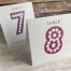 Name in Lights Table Number Cards by Dilly & Dilly