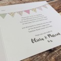 Bunting Wedding Invitations by Dilly & Dilly