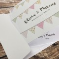 Bunting Wedding Invitation by Dilly & Dilly