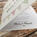 Bunting Wedding Invitation by Dilly & Dilly