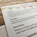 Bunting Wedding Information Card by Dilly & Dilly