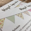 Bunting Wedding Information Card by Dilly & Dilly Bunting Wedding Information Card by Dilly & Dilly