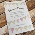 Bunting Save the Date Cards by Dilly & Dilly