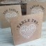 Nordic Heart Table Number Cards by Dilly & Dilly